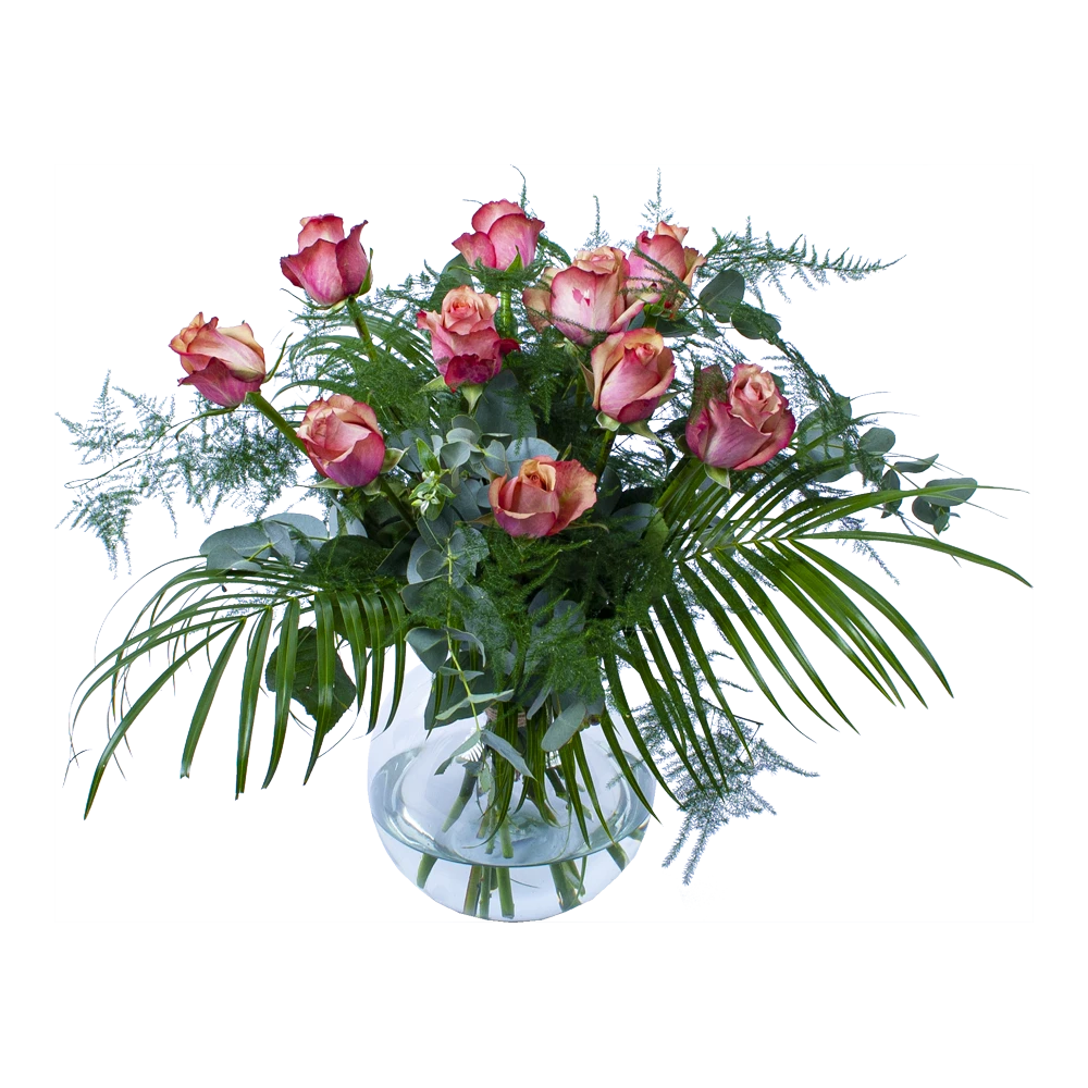 Boeket Rosa Roze Middel