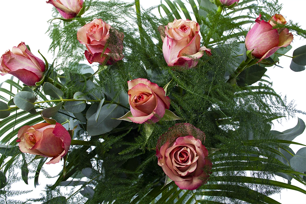 Boeket Rosa Roze Middel - Afbeelding 3