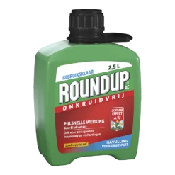 ROUNDUPu00ae AC Snel Onkruidvrij Onkruiddrukspuit Navulverpakking 2,5L - Onkruid En Aanslag